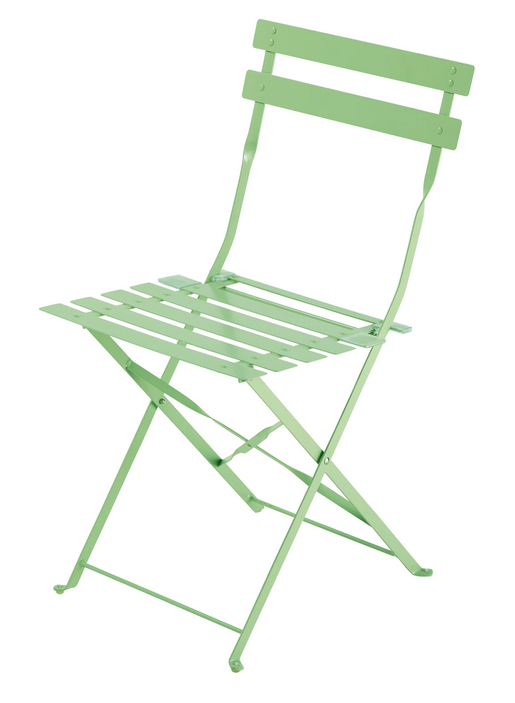 Chaise verte pliante